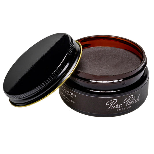 Dark Brown Leather Cream Polish