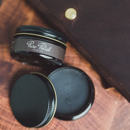 Dark Brown Leather Cream Polish