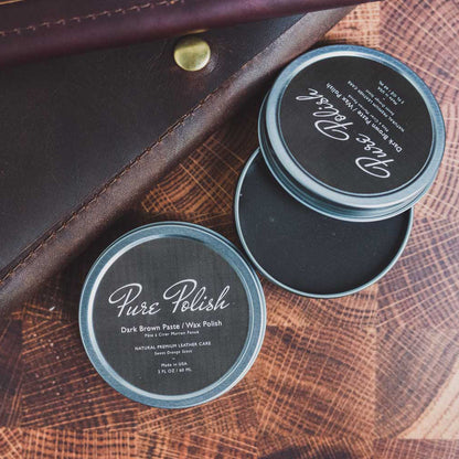 Dark Brown Shoe Polish Paste / Wax