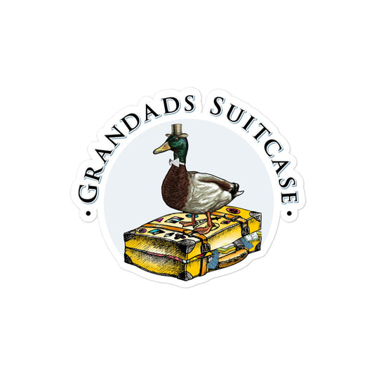 Grandads Suitcase Vinyl Sticker