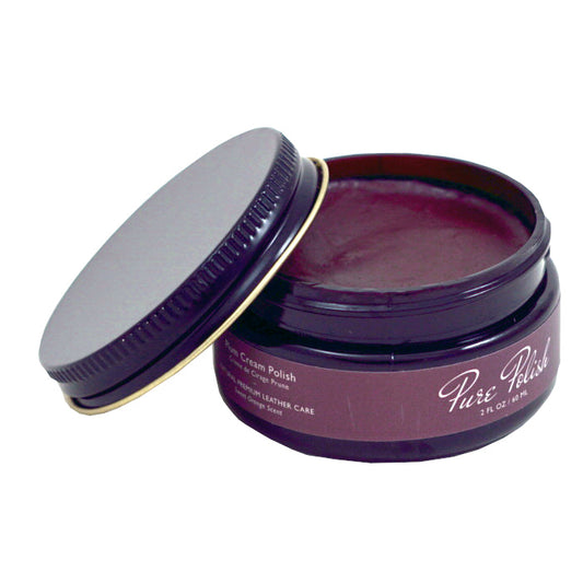 Plum Leather Cream Polish
