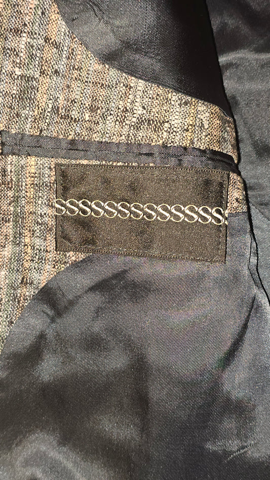 90's Custom Summer Weight Tweed Blazer - 40R