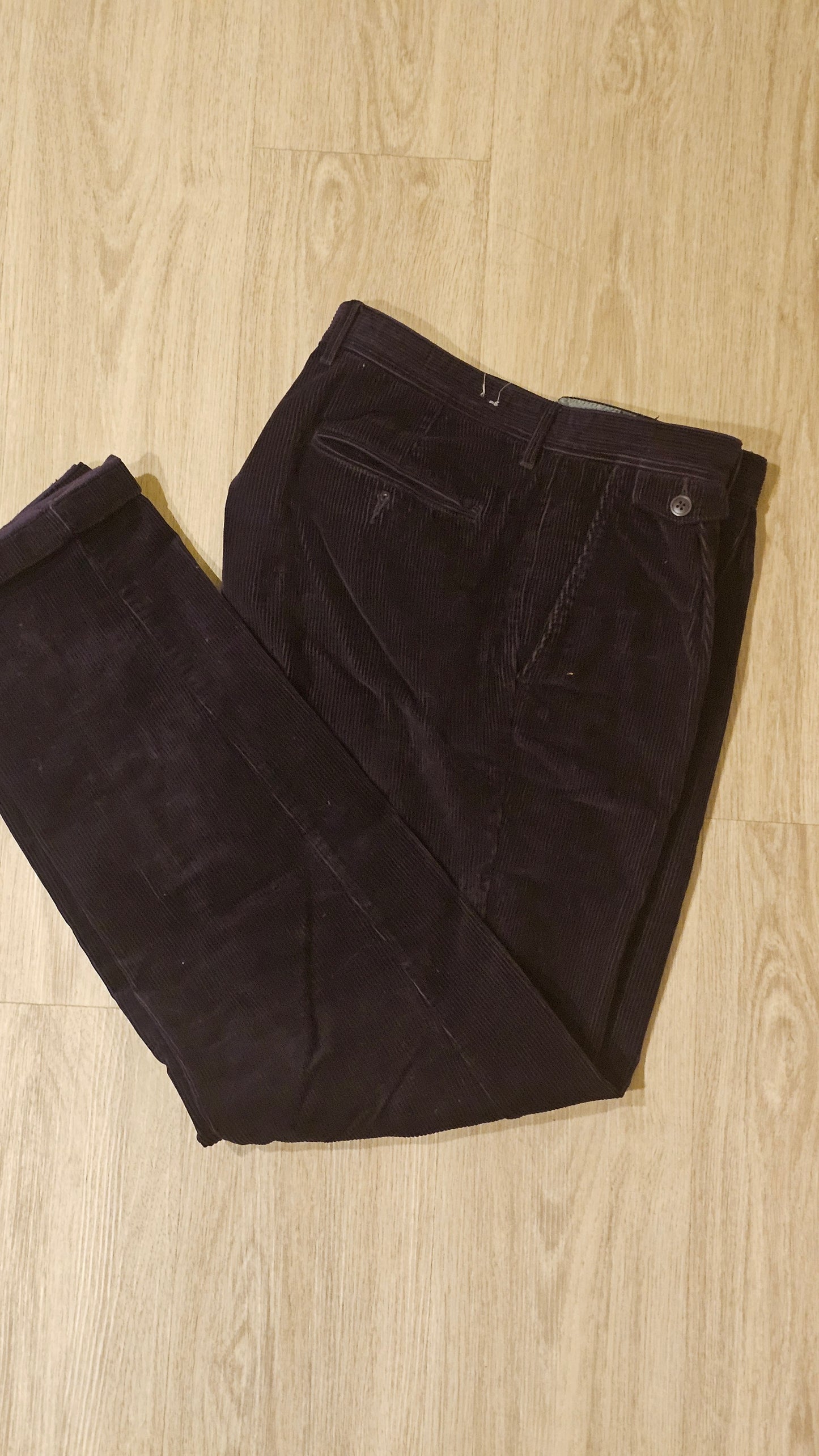 J Crew Purple Pleated Corduroy Trousers