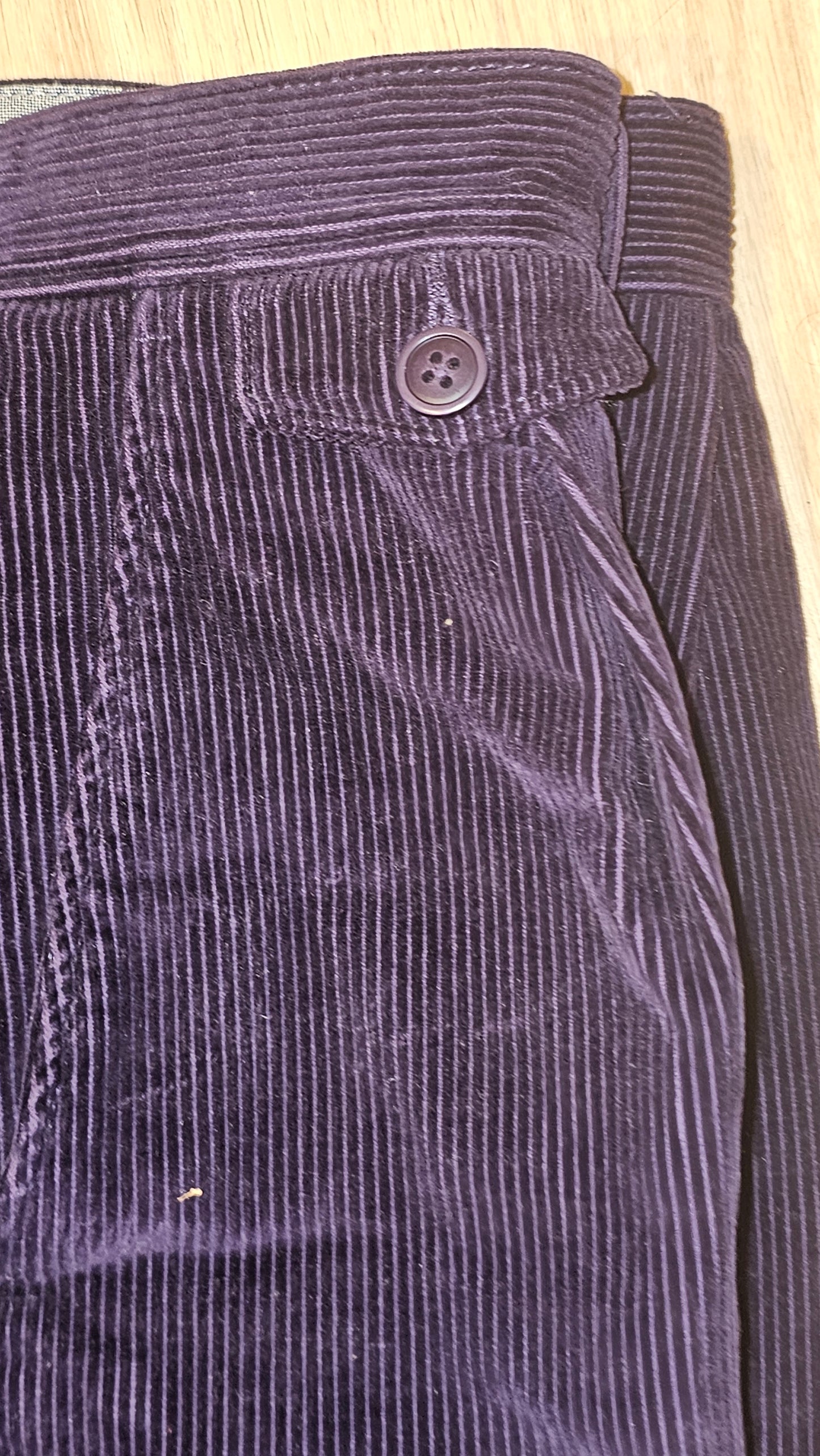 J Crew Purple Pleated Corduroy Trousers