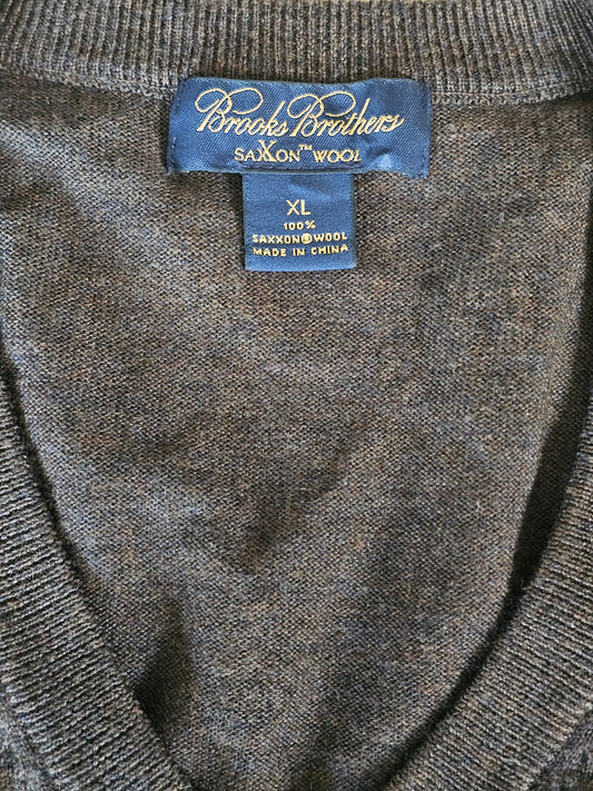 Saxxonwool V Neck - Brown