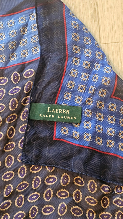 Lauren RL Bandana Print Pocket Square