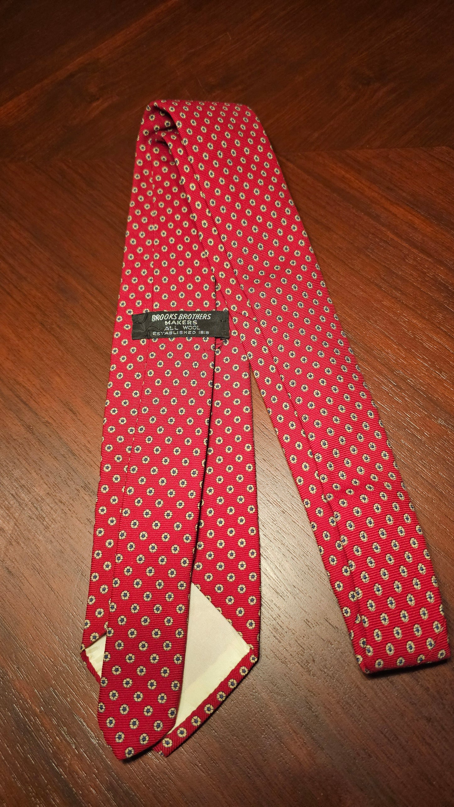 60's Brooks Brothers MAKERS Wool TIe