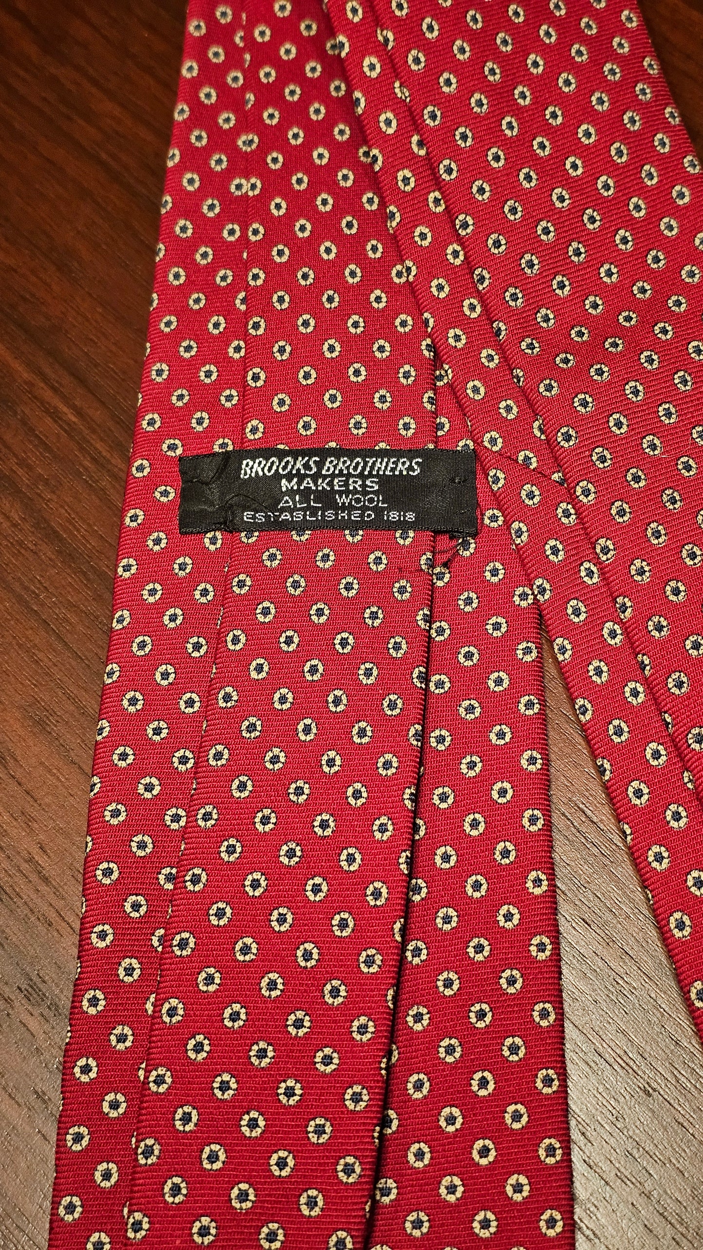 60's Brooks Brothers MAKERS Wool TIe