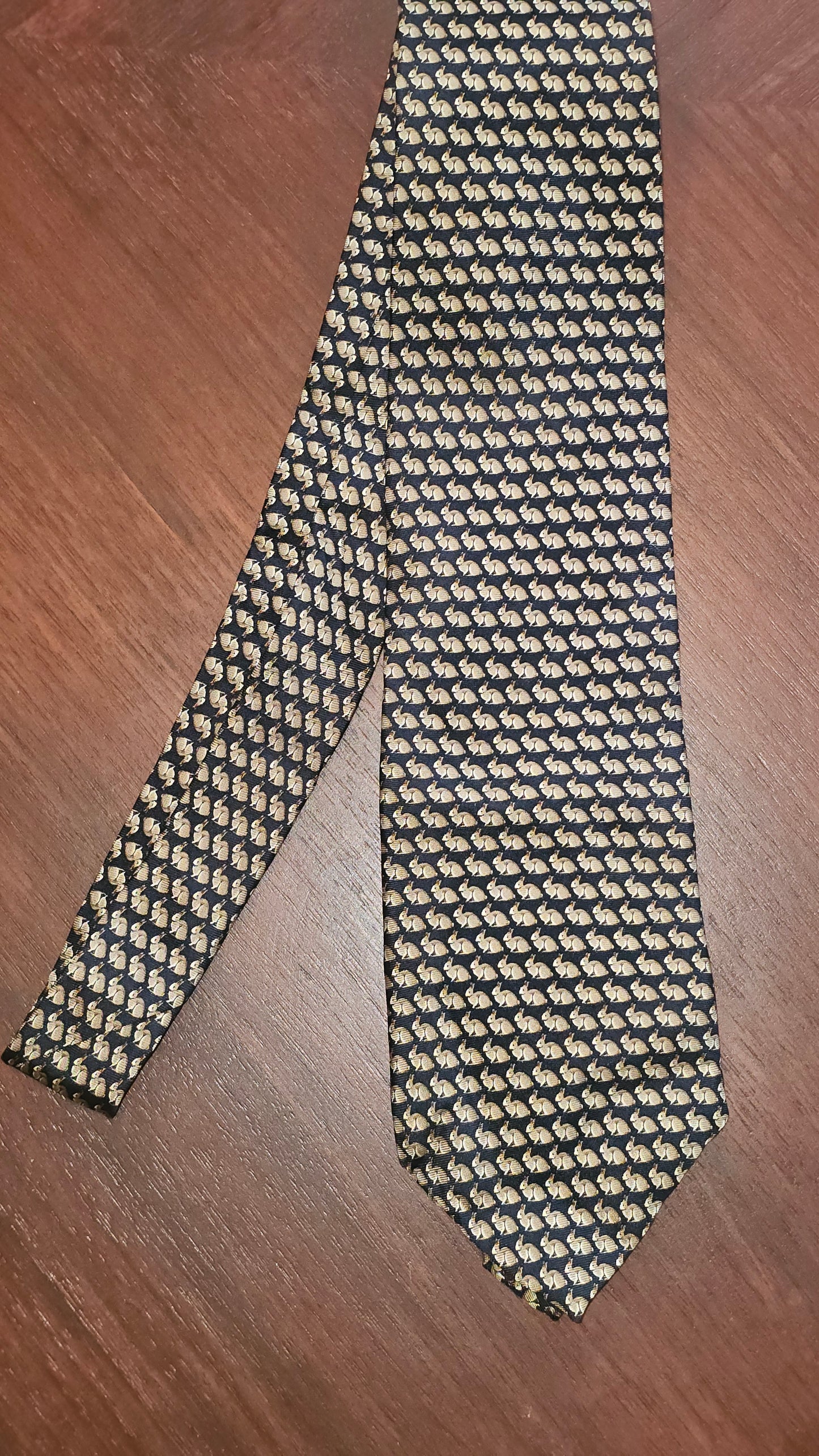 Museum Artifacts Bunny Tie - 90's