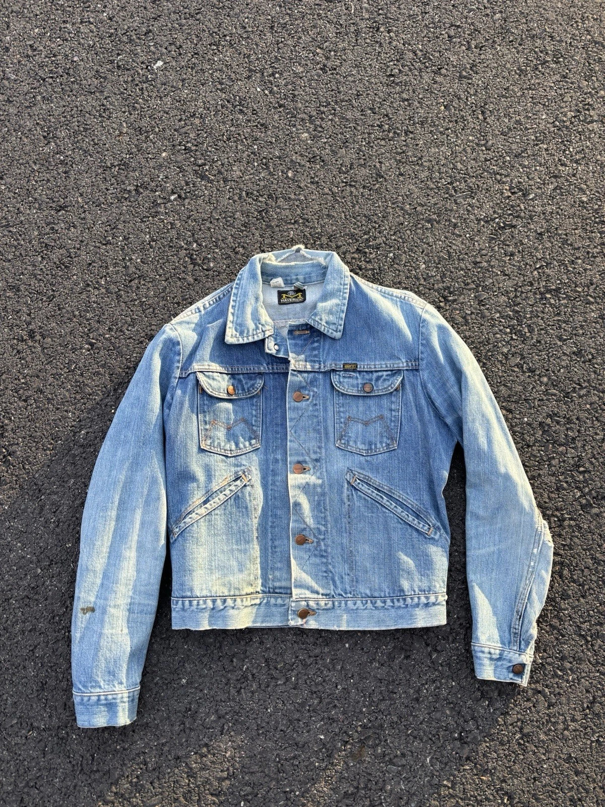 1970s Maverick Blue Bell Jacket - 42