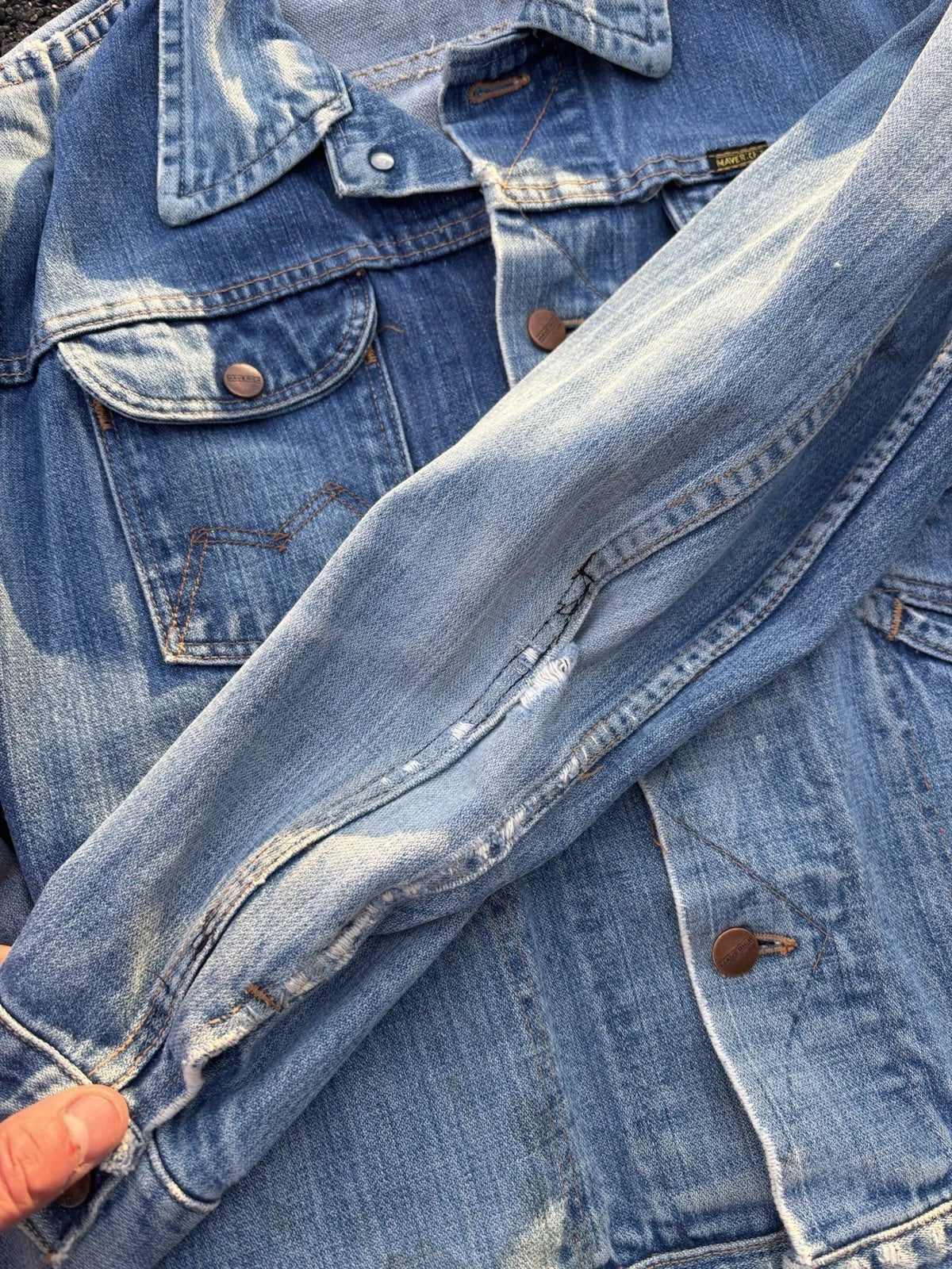 1970s Maverick Blue Bell Jacket - 42