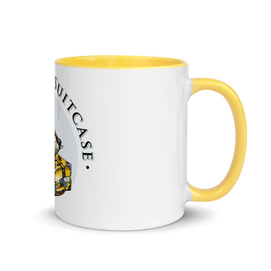 Grandads Suitcase Mug in Yellow